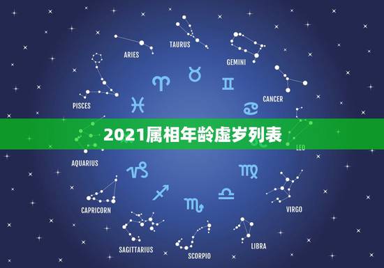 2021属相年龄虚岁列表，2021属猴年龄表