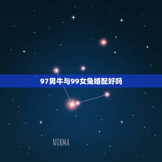 97男牛与99女兔婚配好吗，女兔1999男牛1997相配吗