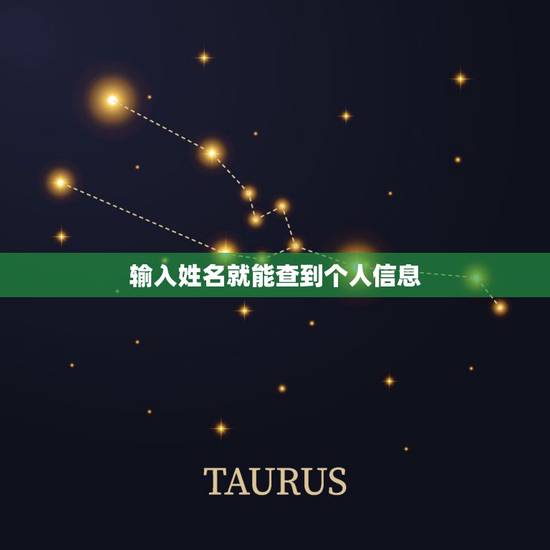 输入姓名就能查到个人信息,输入自己的名字,能看到自己的个人身份信息吗? 输入姓名就能查到个人信息,输入自己的名字,能看到自己的个人身份信息吗?