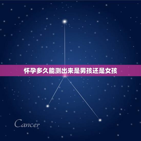 怀孕多久能测出来是男孩还是女孩，抽孕妇血能检查吗