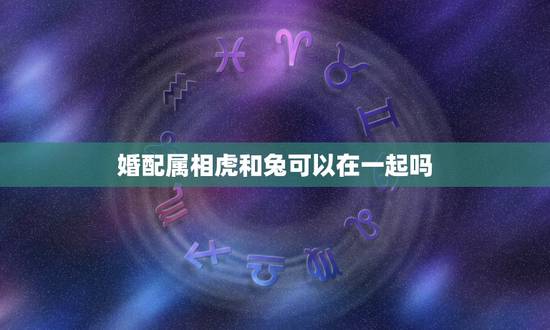 婚配属相虎和兔可以在一起吗，属虎的能和属兔的在一起吗