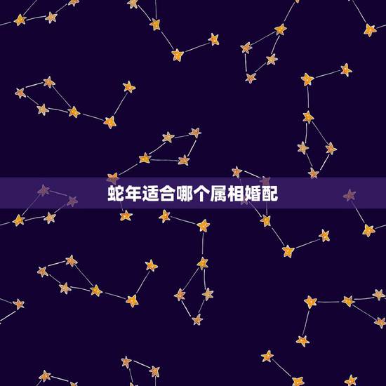 蛇年适合哪个属相婚配，蛇和什么生肖最配？属蛇的属相婚配表大全