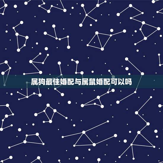 属狗最佳婚配与属鼠婚配可以吗,属狗和属鼠配吗? 属狗最佳婚配与属鼠婚配可以吗,属狗和属鼠配吗?
