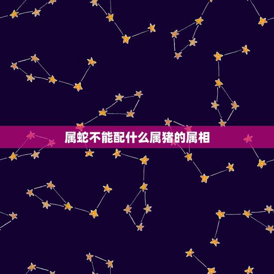 属蛇不能配什么属猪的属相,属猪的真的不能跟属蛇的在一起吗? 属蛇不能配什么属猪的属相,属猪的真的不能跟属蛇的在一起吗?
