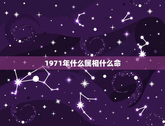 1971年什么属相什么命，1971年属猪人是什么命？