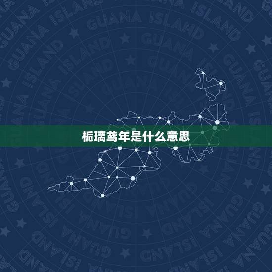栀璃鸢年是什么意思，卍栀璃鸢年♂是情侣网名吗？