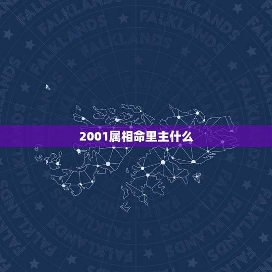 2001属相命里主什么，2001年农历6月6日出生的人的五行属什么