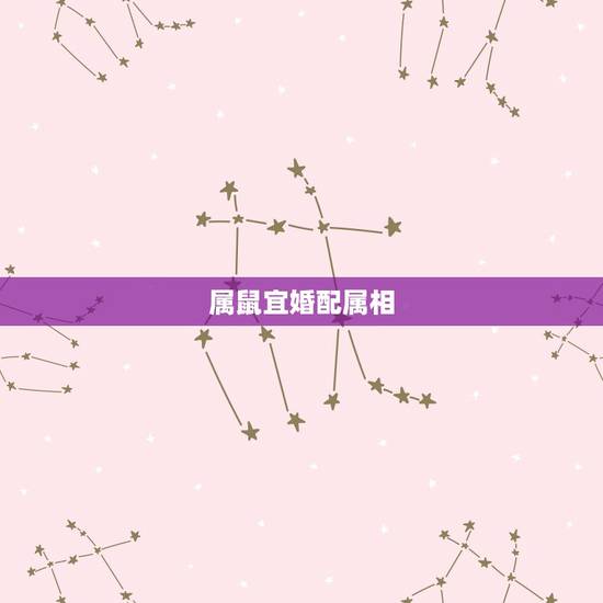 属鼠宜婚配属相，属鼠与什么属相相配
