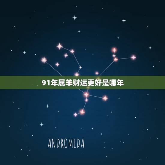 91年属羊财运更好是哪年，1991属羊未来十年运势
