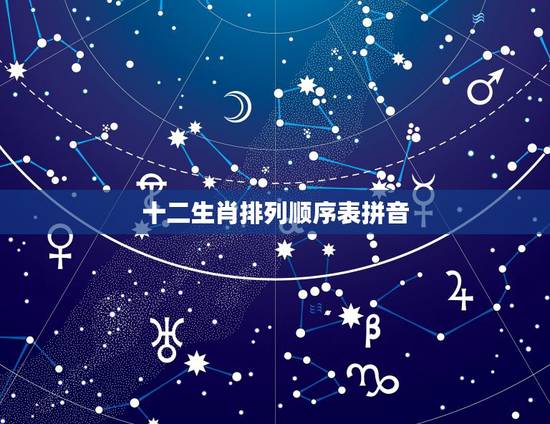 十二生肖排列顺序表拼音，天干地支背诵口诀24个字