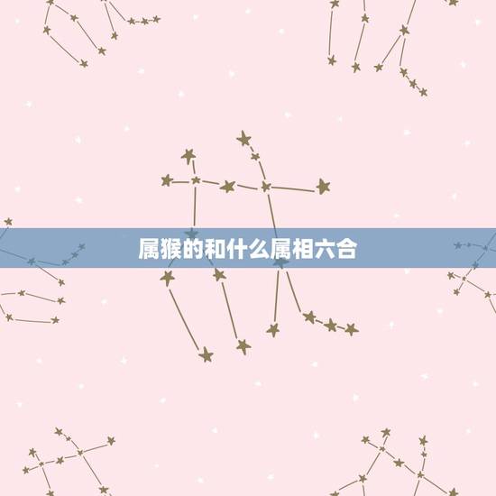 属猴的和什么属相六合，属猴的和什么属相最配