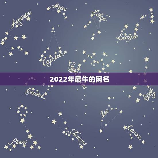 2022年最牛的网名，2023最酷网名