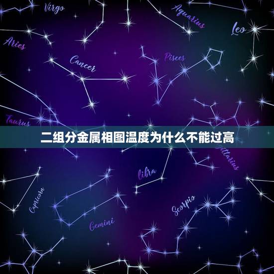 二组分金属相图温度为什么不能过高,金属相图实验报告 二组分金属相图温度为什么不能过高,金属相图实验报告