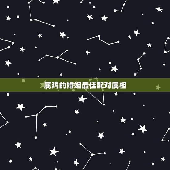 属鸡的婚姻最佳配对属相，属鸡的女生和什么属相最般配