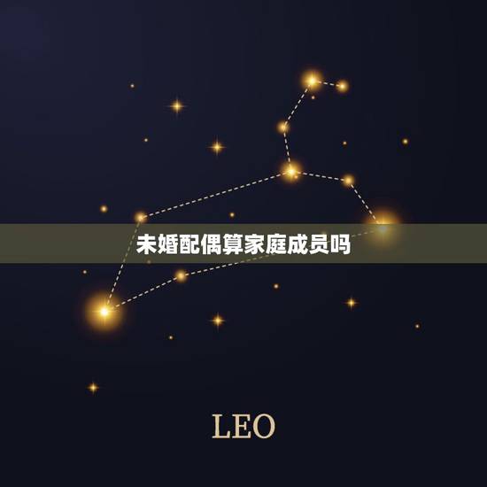 未婚配偶算家庭成员吗，指哪些人填表格时，要填写家庭主要成员，要填哪些人