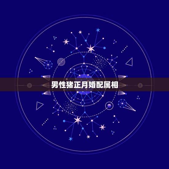 男性猪正月婚配属相，属猪人男可以与什么属相相配