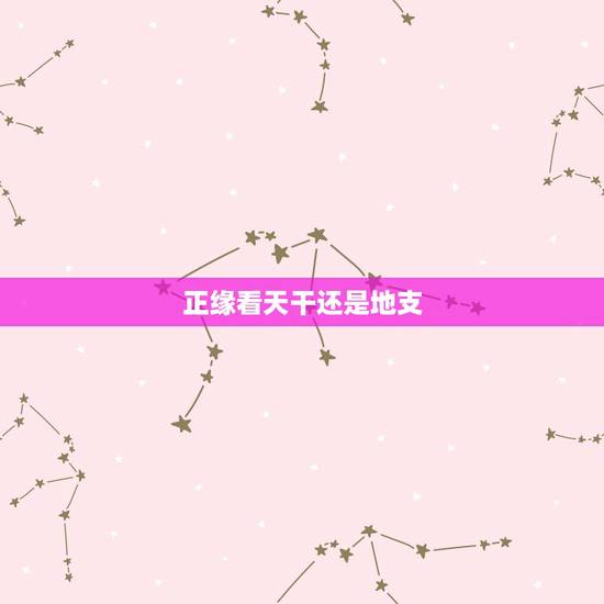正缘看天干还是地支,看八字婚姻,何时遇到正缘 正缘看天干还是地支,看八字婚姻,何时遇到正缘