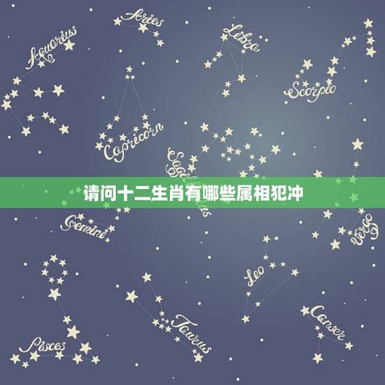 请问十二生肖有哪些属相犯冲,哪些属相相克 请问十二生肖有哪些属相犯冲,哪些属相相克