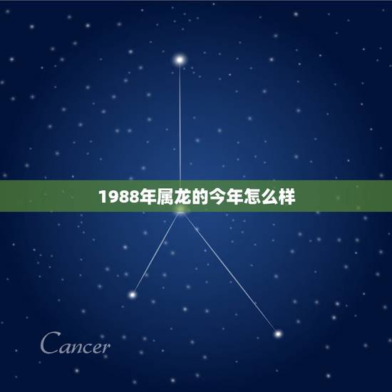 1988年属龙的今年怎么样，属龙1988年（农历）1月29日的命运怎么