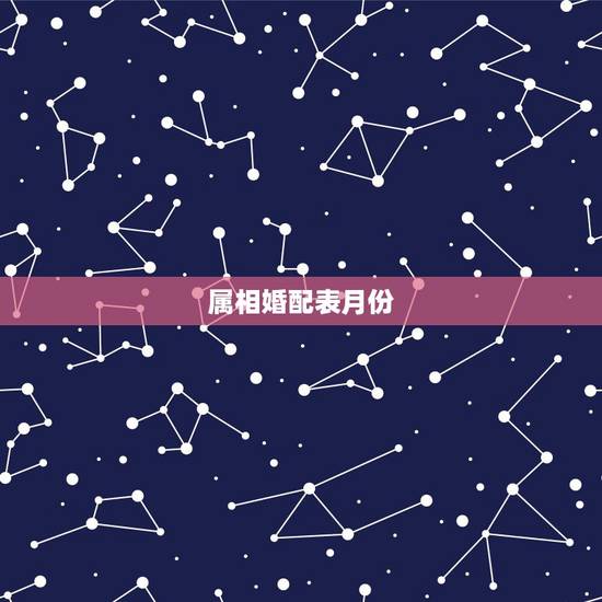 属相婚配表月份，属相婚配表上的月份是阴历还是农历