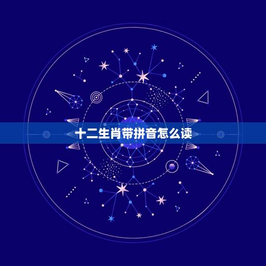十二生肖带拼音怎么读，十二生肖肖的读音几声