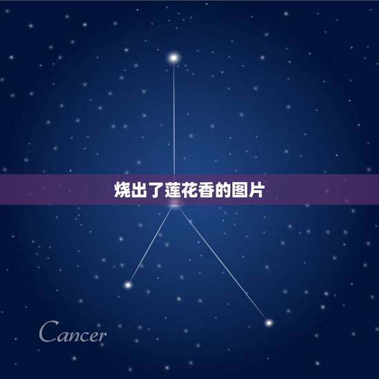 烧出了莲花香的图片，烧了五跟香，着出莲花香