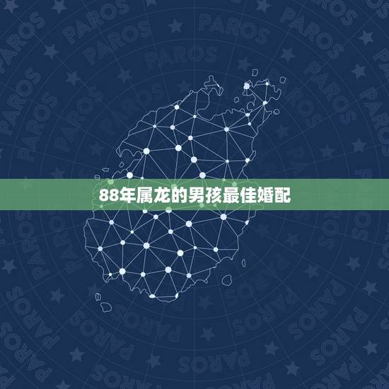 88年属龙的男孩最佳婚配，1988年出生属龙男和什么属相最配