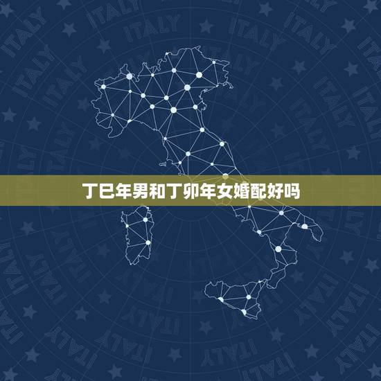 丁巳年男和丁卯年女婚配好吗，丁巳年男人的婚配，是不是可以与丁卯女结婚
