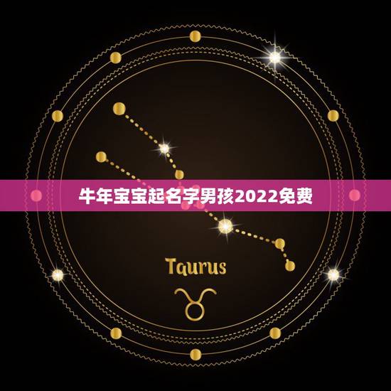 牛年宝宝起名字男孩2022免费，牛年宝宝名字大全2021男孩