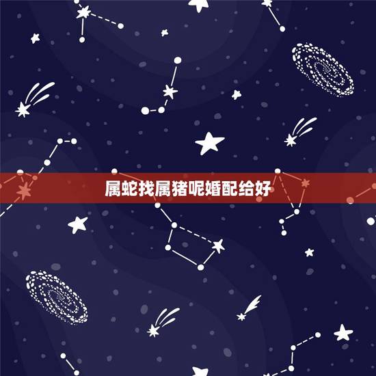 属蛇找属猪呢婚配给好,属蛇男与属猪女结婚好吗 属蛇找属猪呢婚配给好,属蛇男与属猪女结婚好吗