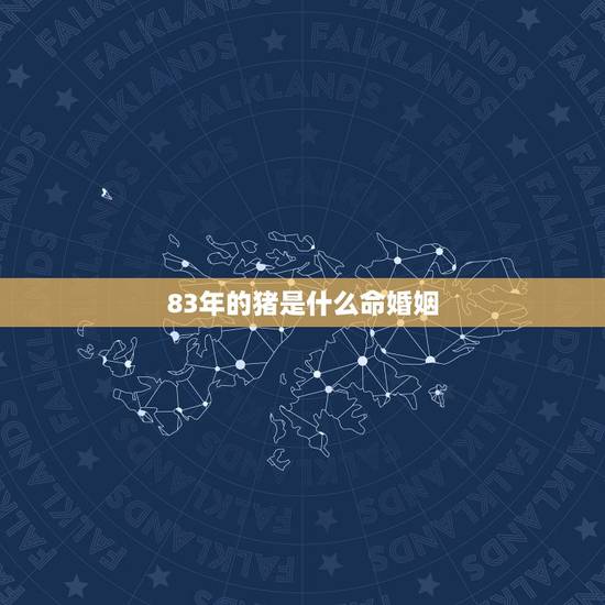 83年的猪是什么命婚姻，83年属猪女人的一生有几段婚姻