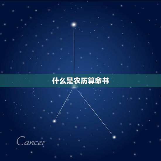 什么是农历算命书
