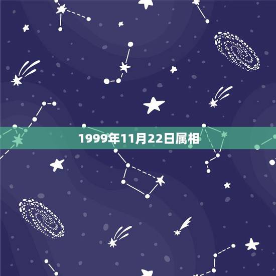 1999年11月22日属相，1999年10月22日出生属兔是什么星座