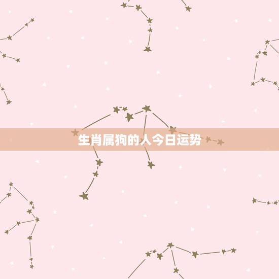 生肖属狗的人今日运势 属狗人未来10年大运 生肖属狗的人今日运势 属狗人未来10年大运