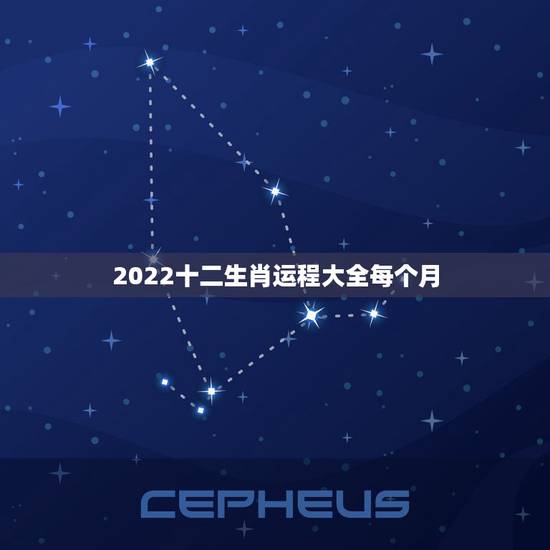 2022十二生肖运程大全每个月，2022生肖运势