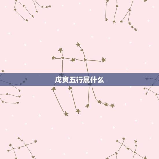 戊寅五行属什么，98属虎一生三大坎