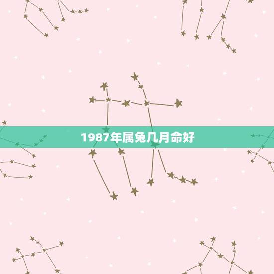 1987年属兔几月命好,属兔2022 年运势及运程 1987年属兔几月命好,属兔2022 年运势及运程