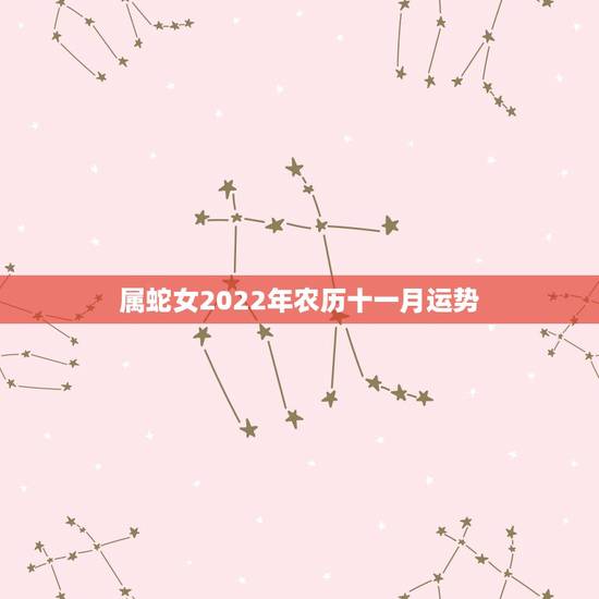 属蛇女2022年农历十一月运势,属蛇人虎年运势2022 属蛇女2022年农历十一月运势,属蛇人虎年运势2022