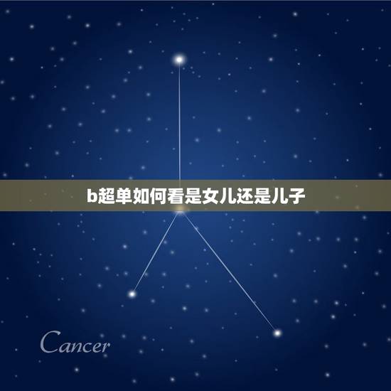 b超单如何看是女儿还是儿子，怎样从b超单上了解怀的是女孩还是男孩