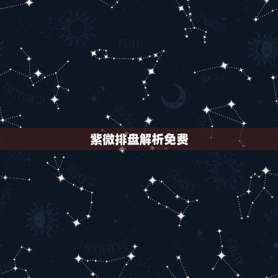 紫微排盘解析免费,紫微斗数免费命盘精准详解 紫微排盘解析免费,紫微斗数免费命盘精准详解