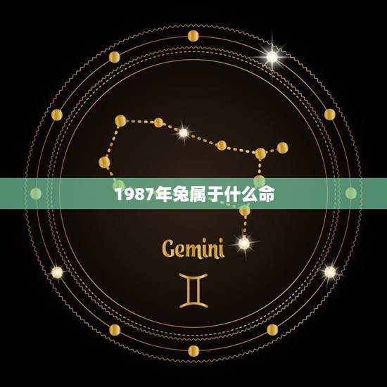 1987年兔属于什么命，1987年属兔人一生运势