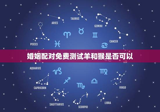婚姻配对免费测试羊和猴是否可以，女羊和男猴可以婚配吗，