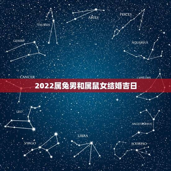2022属兔男和属鼠女结婚吉日,属鼠和属兔的合财吗 2022属兔男和属鼠女结婚吉日,属鼠和属兔的合财吗