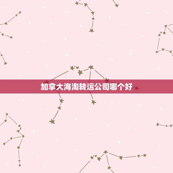 加拿大海淘转运公司哪个好,2023海淘转运公司哪个好? 加拿大海淘转运公司哪个好,2023海淘转运公司哪个好?