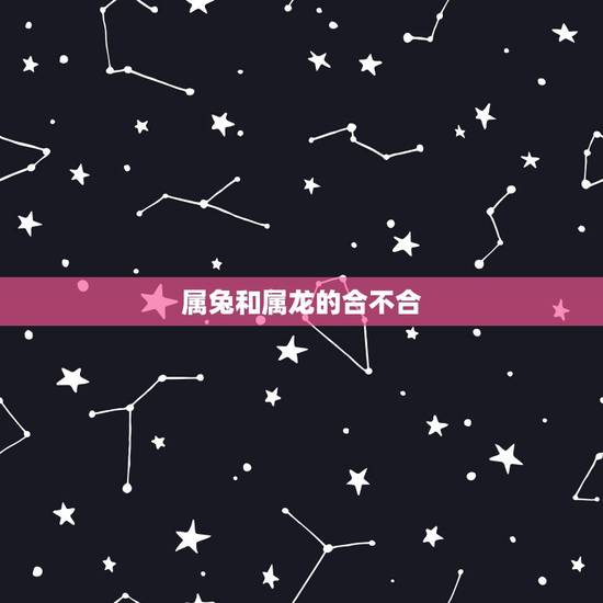 属兔和属龙的合不合，87属兔和88属龙不合吗