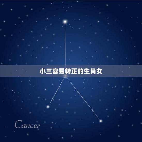 小三容易转正的生肖女，如果小三是个年轻貌美能力强的女人，离婚时女人一般