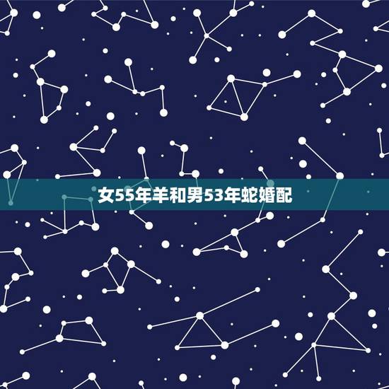 女55年羊和男53年蛇婚配，男属蛇和女属羊配吗 详细�0�3