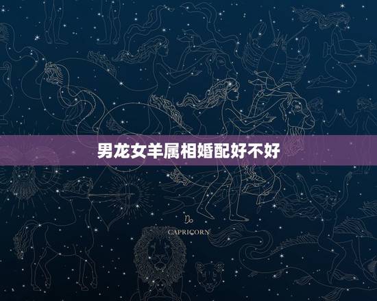 男龙女羊属相婚配好不好，男属龙女属羊婚配好吗？