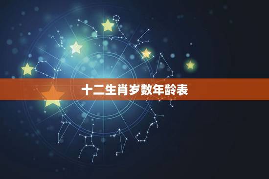 十二生肖岁数年龄表,十二生肖对照表年龄是什么? 十二生肖岁数年龄表,十二生肖对照表年龄是什么?