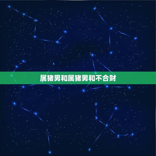 属猪男和属猪男和不合财，属鼠和属虎的合不合才